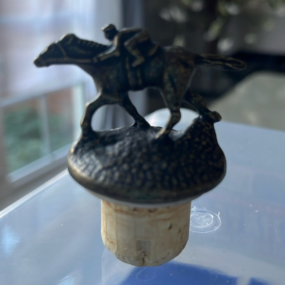 Blanton’s Bourbon “N” jockey bottle stopper